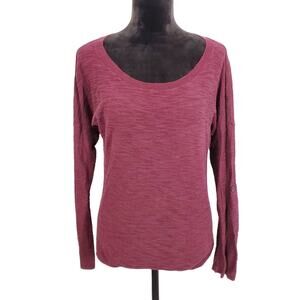 Express Women's Long Sleeve Scoop Neck Top M